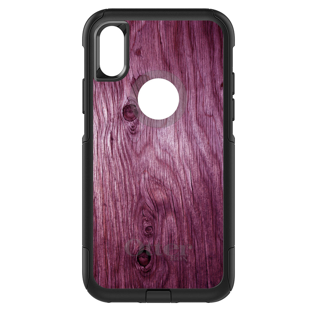 Fuchsia Weathered Wood Grain Print OtterBox Commuter Case for iPhone & Galaxy, view 3