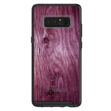 DistinctInk™ OtterBox Symmetry Series Case for Apple iPhone / Samsung Galaxy / Google Pixel - Fuchsia Weathered Wood Grain Print