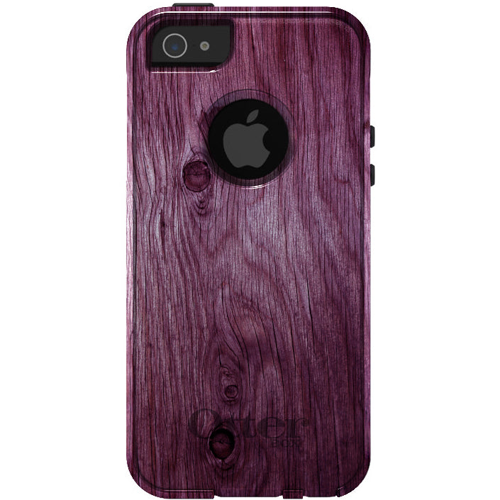 Fuchsia Weathered Wood Grain Print OtterBox Commuter Case for iPhone & Galaxy, view 5