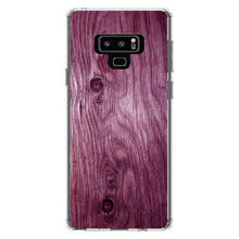 DistinctInk® Clear Shockproof Hybrid Case for Apple iPhone / Samsung Galaxy / Google Pixel - Fuchsia Weathered Wood Grain Print