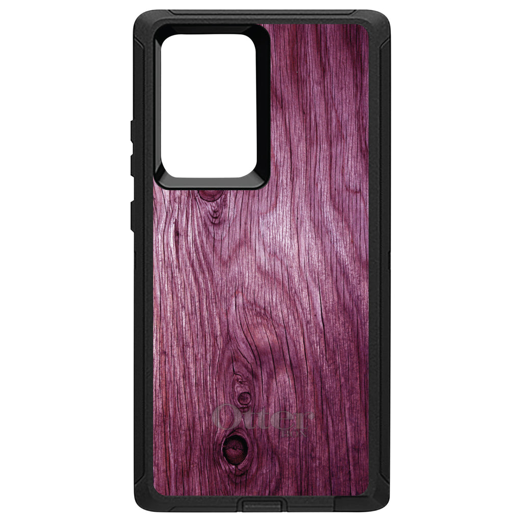Fuchsia Weathered Wood Grain Print OtterBox Defender Case for iPhone & Galaxy, view 13