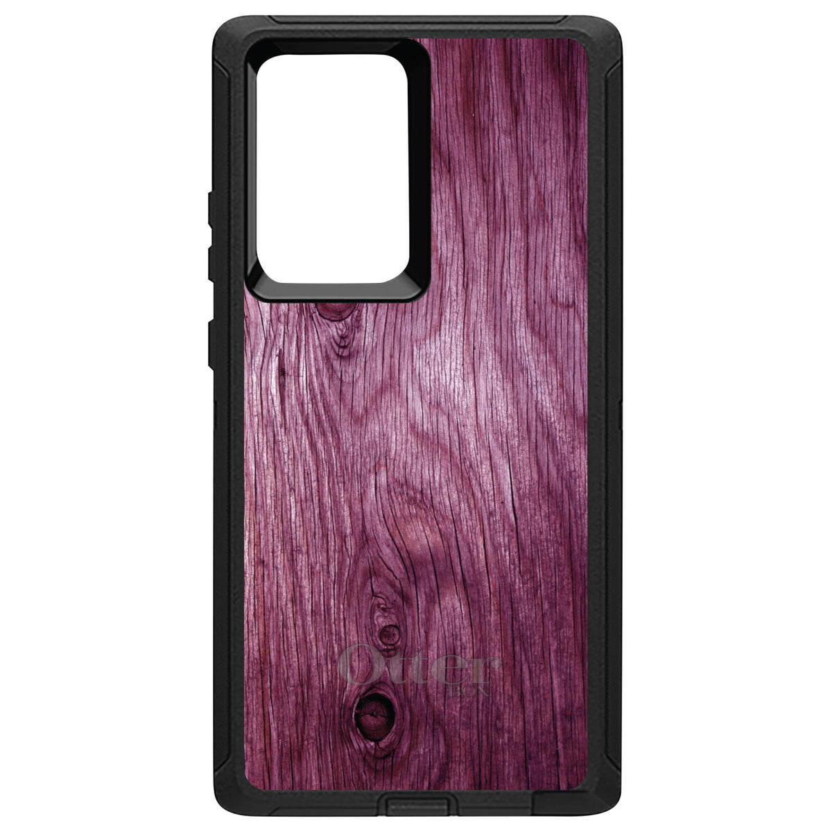 Fuchsia Weathered Wood Grain Print OtterBox Defender Case for iPhone & Galaxy, view 13