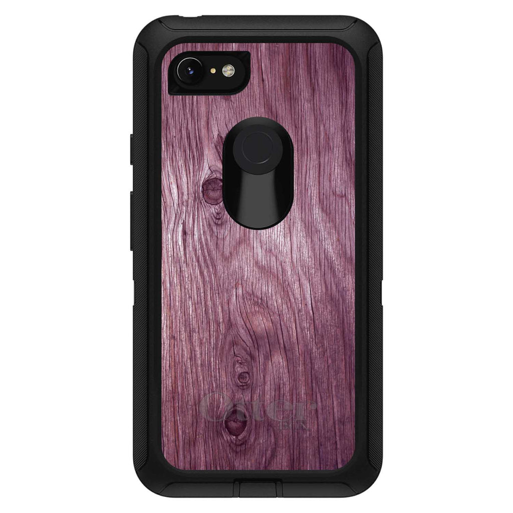 Fuchsia Weathered Wood Grain Print OtterBox Defender Case for iPhone & Galaxy, view 18