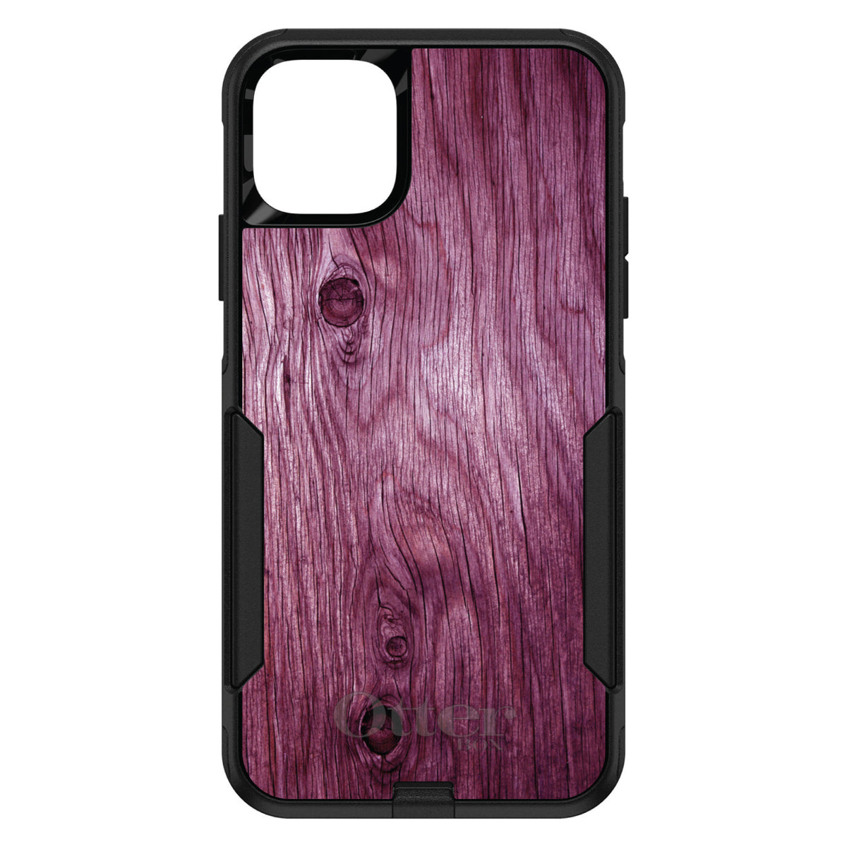 Fuchsia Weathered Wood Grain Print OtterBox Commuter Case for iPhone & Galaxy, view 2