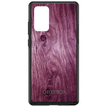 DistinctInk™ OtterBox Symmetry Series Case for Apple iPhone / Samsung Galaxy / Google Pixel - Fuchsia Weathered Wood Grain Print