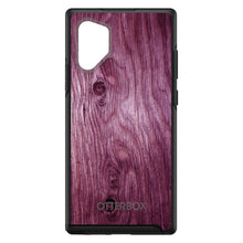 DistinctInk™ OtterBox Symmetry Series Case for Apple iPhone / Samsung Galaxy / Google Pixel - Fuchsia Weathered Wood Grain Print