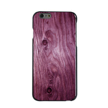 DistinctInk® Hard Plastic Snap-On Case for Apple iPhone or Samsung Galaxy - Fuchsia Weathered Wood Grain Print