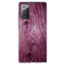 DistinctInk® Clear Shockproof Hybrid Case for Apple iPhone / Samsung Galaxy / Google Pixel - Fuchsia Weathered Wood Grain Print