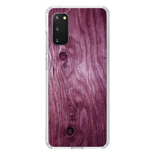DistinctInk® Clear Shockproof Hybrid Case for Apple iPhone / Samsung Galaxy / Google Pixel - Fuchsia Weathered Wood Grain Print