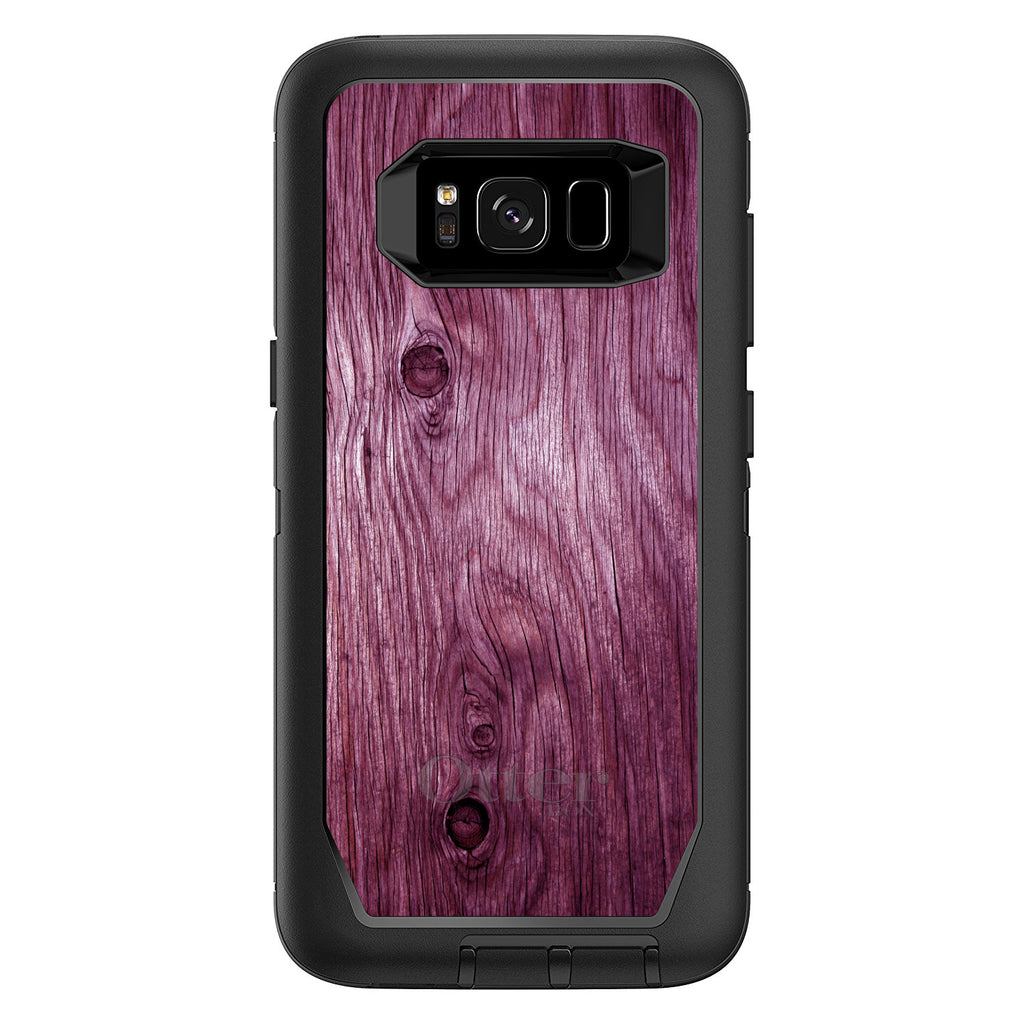 Fuchsia Weathered Wood Grain Print OtterBox Defender Case for iPhone & Galaxy, view 12