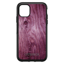 DistinctInk™ OtterBox Symmetry Series Case for Apple iPhone / Samsung Galaxy / Google Pixel - Fuchsia Weathered Wood Grain Print