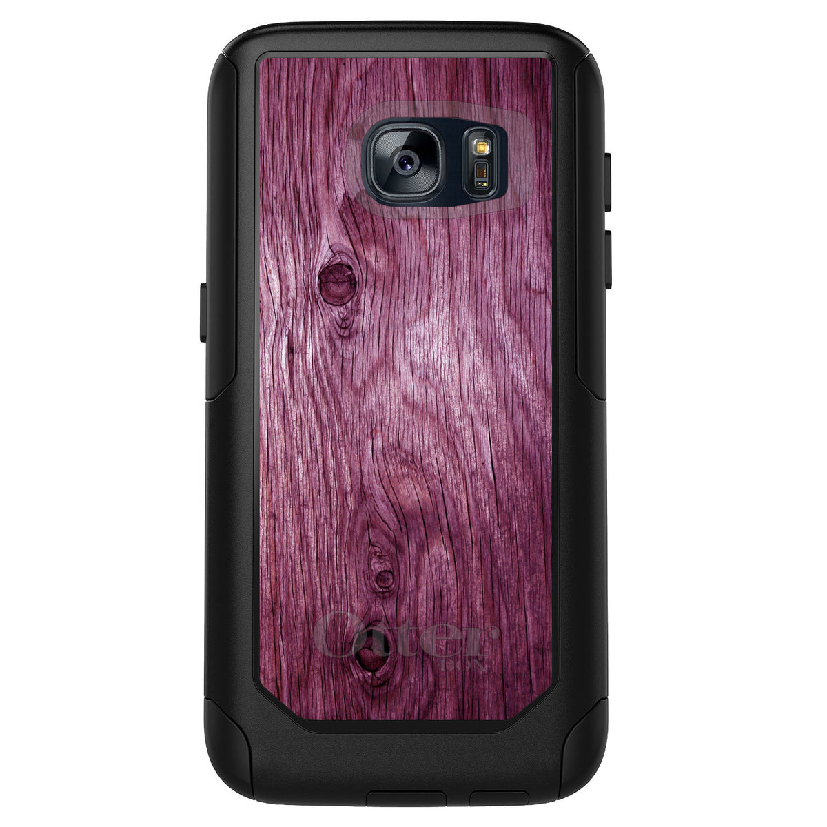 Fuchsia Weathered Wood Grain Print OtterBox Commuter Case for iPhone & Galaxy, view 11