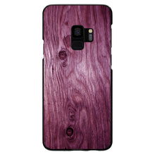 DistinctInk® Hard Plastic Snap-On Case for Apple iPhone or Samsung Galaxy - Fuchsia Weathered Wood Grain Print