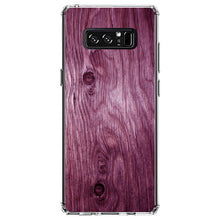 DistinctInk® Clear Shockproof Hybrid Case for Apple iPhone / Samsung Galaxy / Google Pixel - Fuchsia Weathered Wood Grain Print