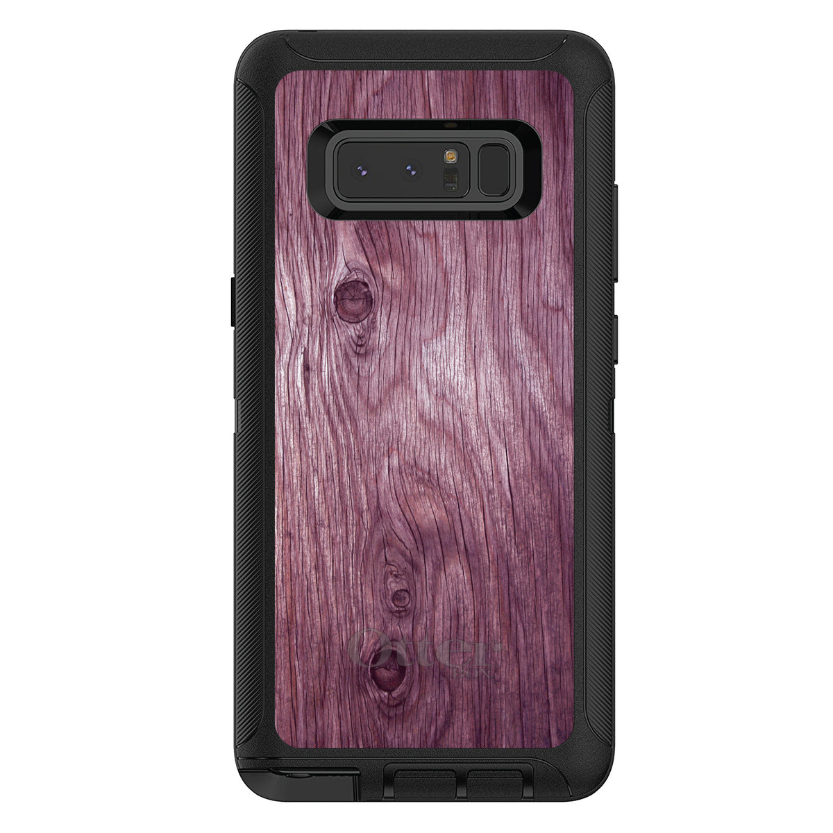 Fuchsia Weathered Wood Grain Print OtterBox Defender Case for iPhone & Galaxy, view 17