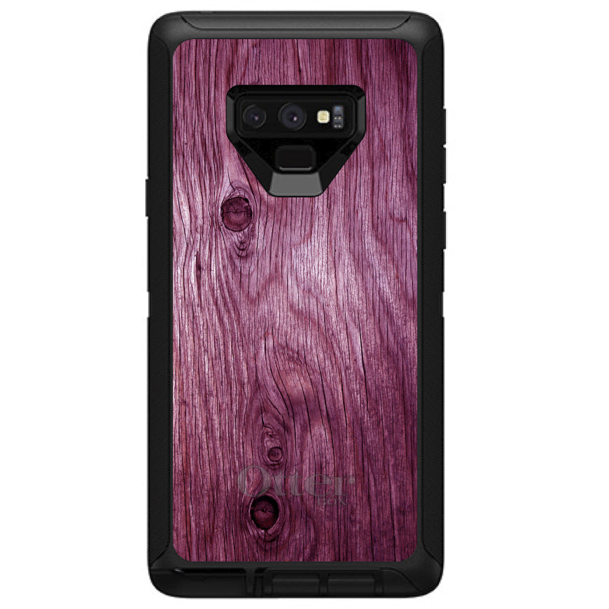 Fuchsia Weathered Wood Grain Print OtterBox Defender Case for iPhone & Galaxy, view 16