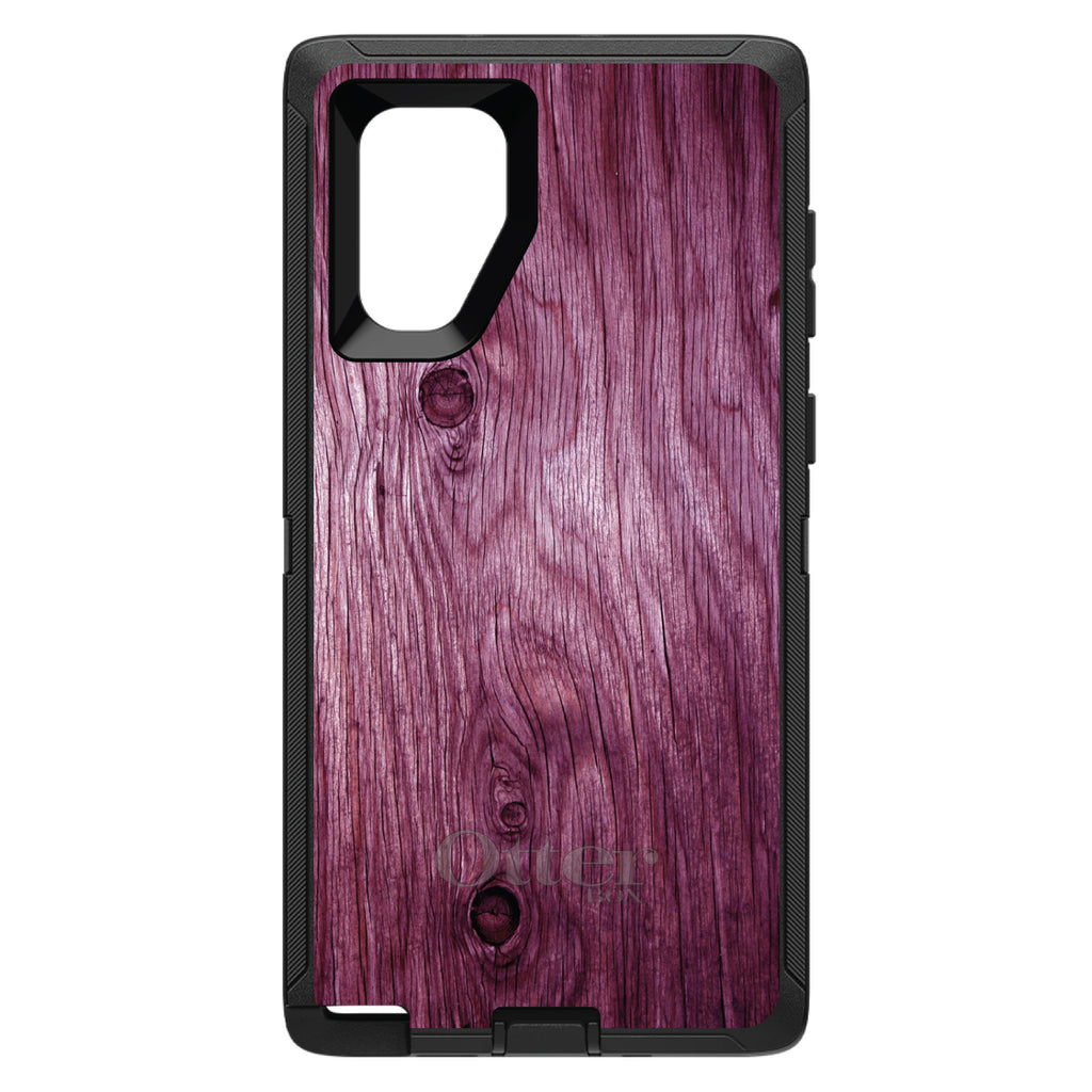 Fuchsia Weathered Wood Grain Print OtterBox Defender Case for iPhone & Galaxy, view 14