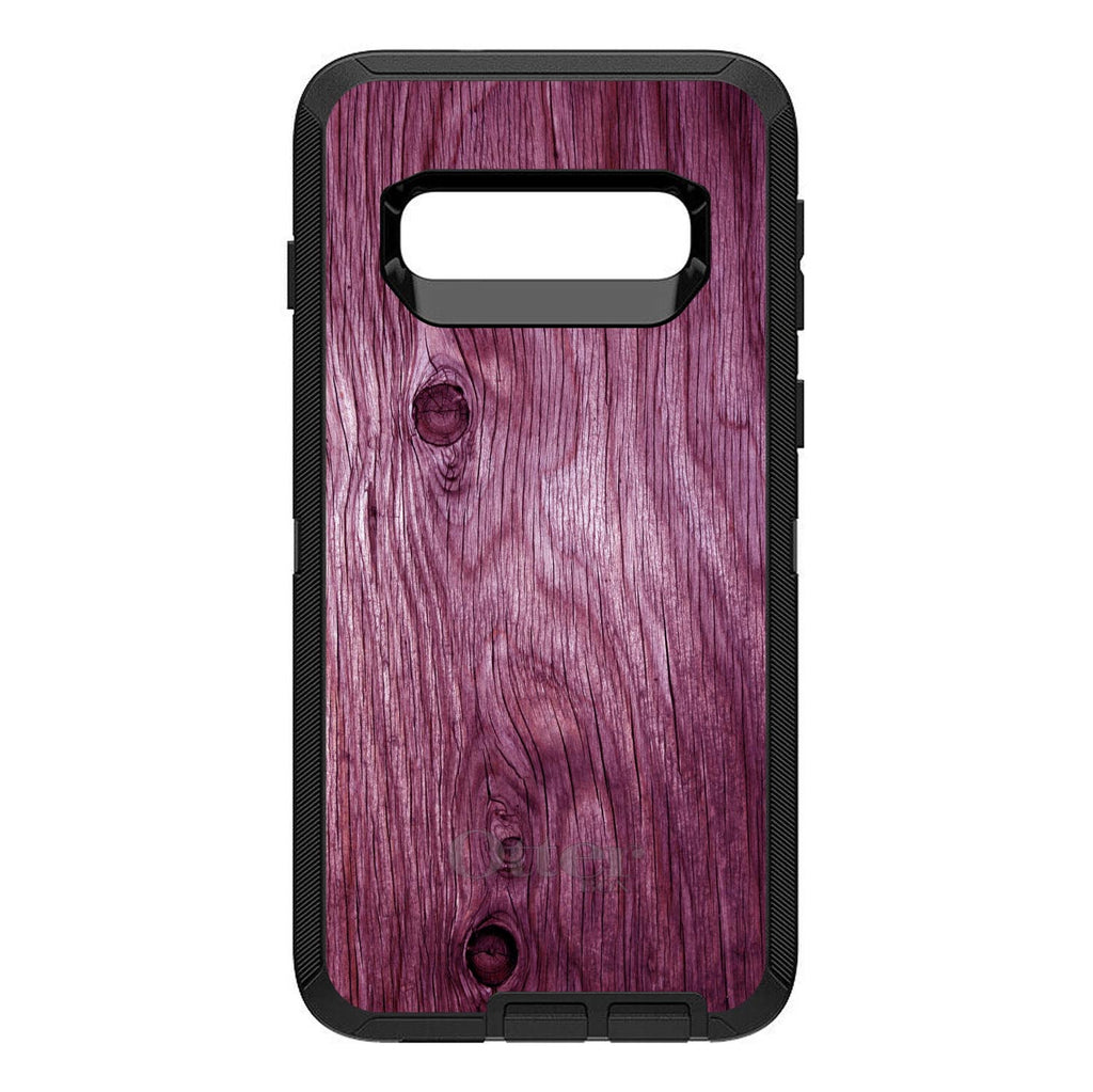 Fuchsia Weathered Wood Grain Print OtterBox Defender Case for iPhone & Galaxy, view 9