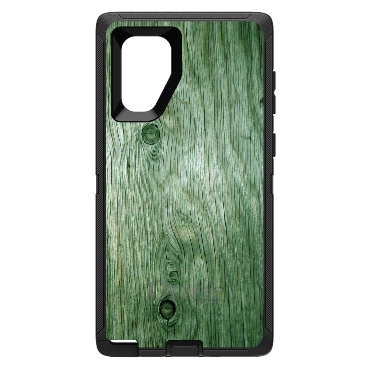 Green Weathered Wood Grain Print OtterBox Defender Case for iPhone & Galaxy, view 15
