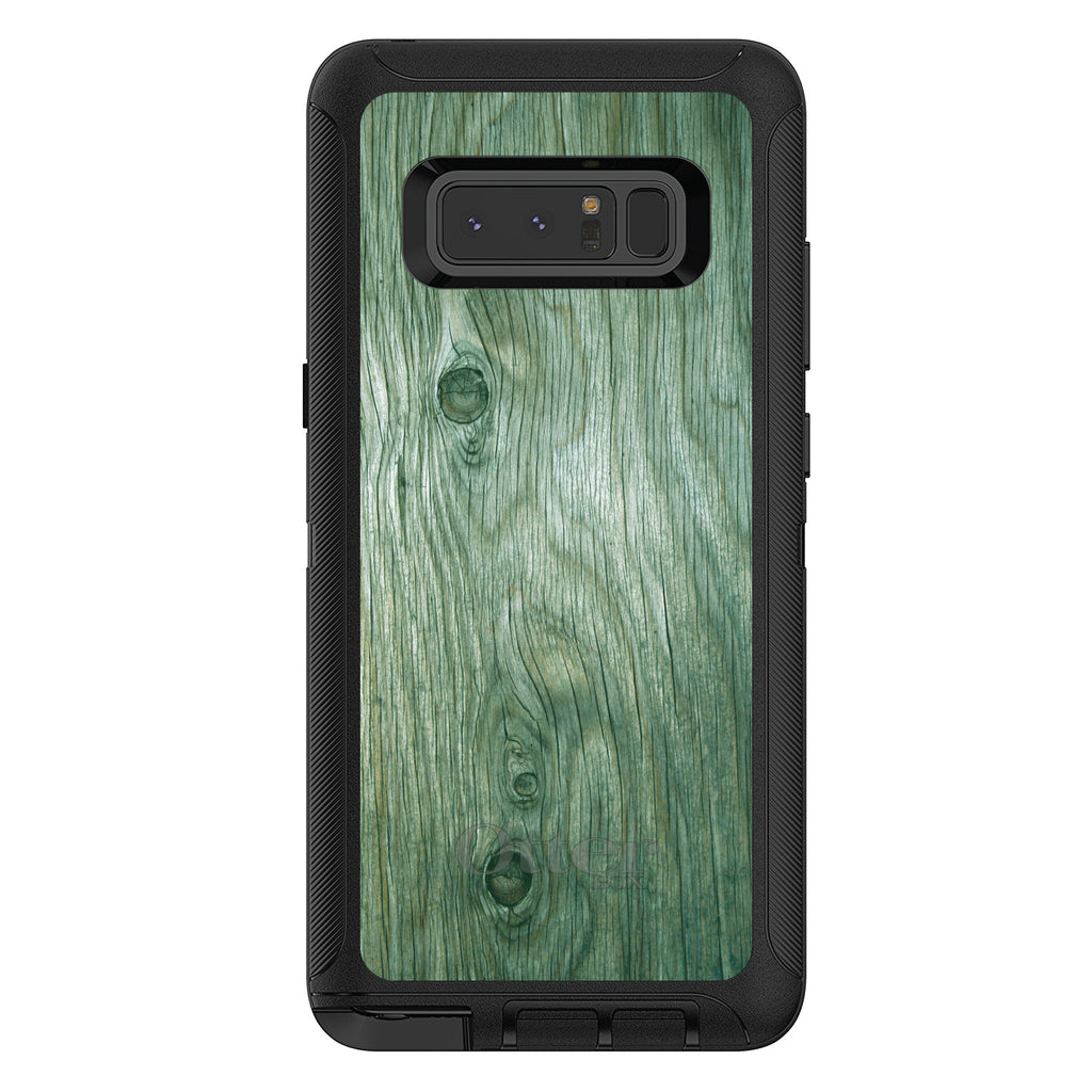 Green Weathered Wood Grain Print OtterBox Defender Case for iPhone & Galaxy, view 17
