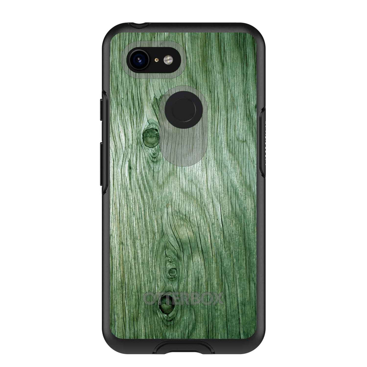 Green Weathered Wood Grain Print OtterBox Symmetry Case for iPhone & Galaxy, view 15
