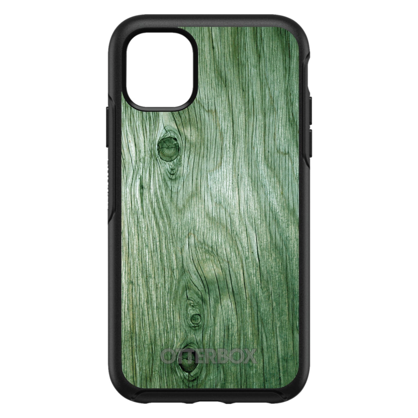 DistinctInk™ OtterBox Symmetry Series Case for Apple iPhone / Samsung Galaxy / Google Pixel - Green Weathered Wood Grain Print
