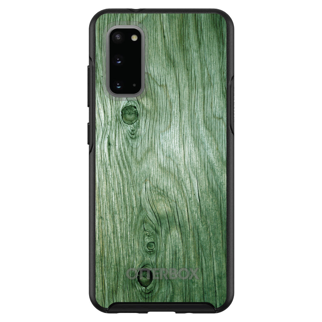 Green Weathered Wood Grain Print OtterBox Symmetry Case for iPhone & Galaxy, view 5