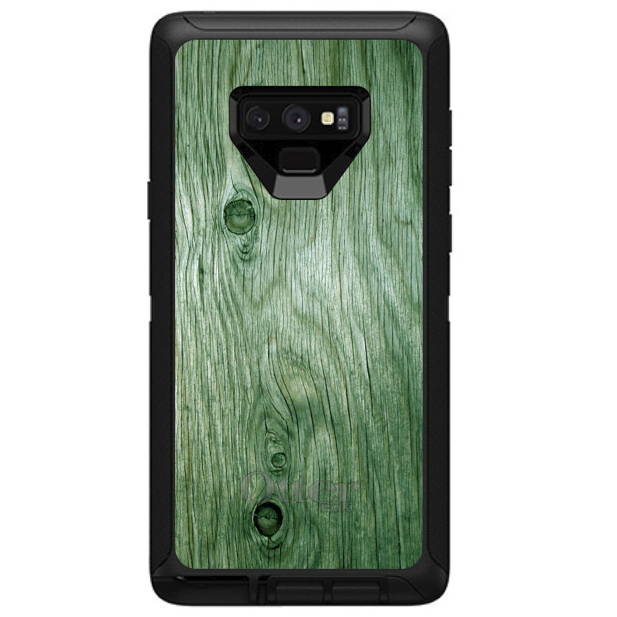 Green Weathered Wood Grain Print OtterBox Defender Case for iPhone & Galaxy, view 16