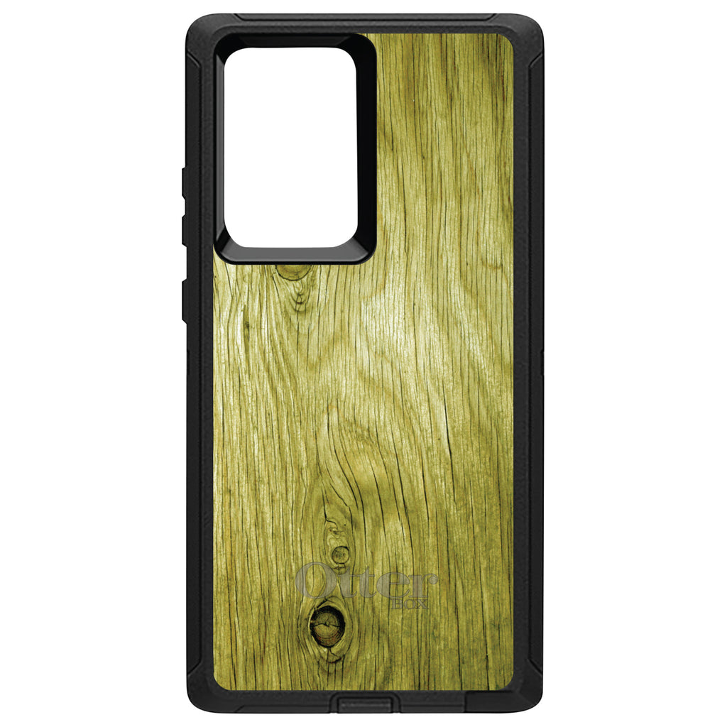 Yellow Weathered Wood Grain Print OtterBox Defender Case for iPhone & Galaxy, view 13