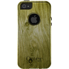 DistinctInk OtterBox Commuter Series Case for Apple iPhone or Samsung Galaxy - Yellow Weathered Wood Grain Print