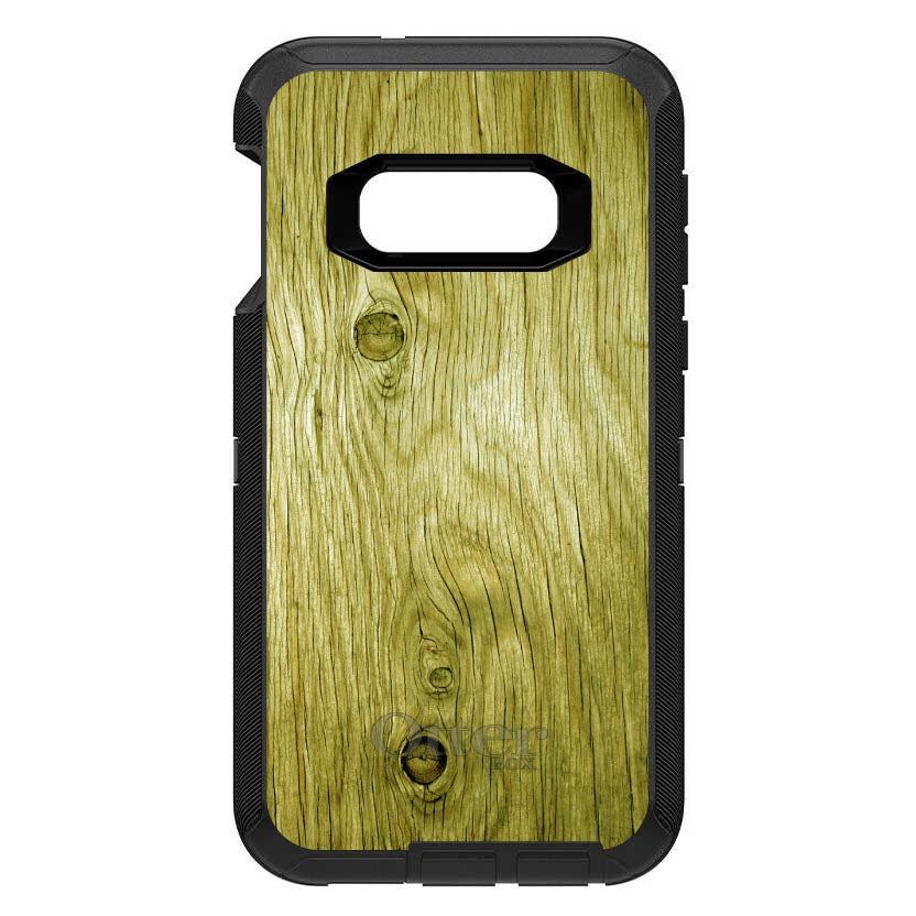 Yellow Weathered Wood Grain Print OtterBox Defender Case for iPhone & Galaxy, view 10