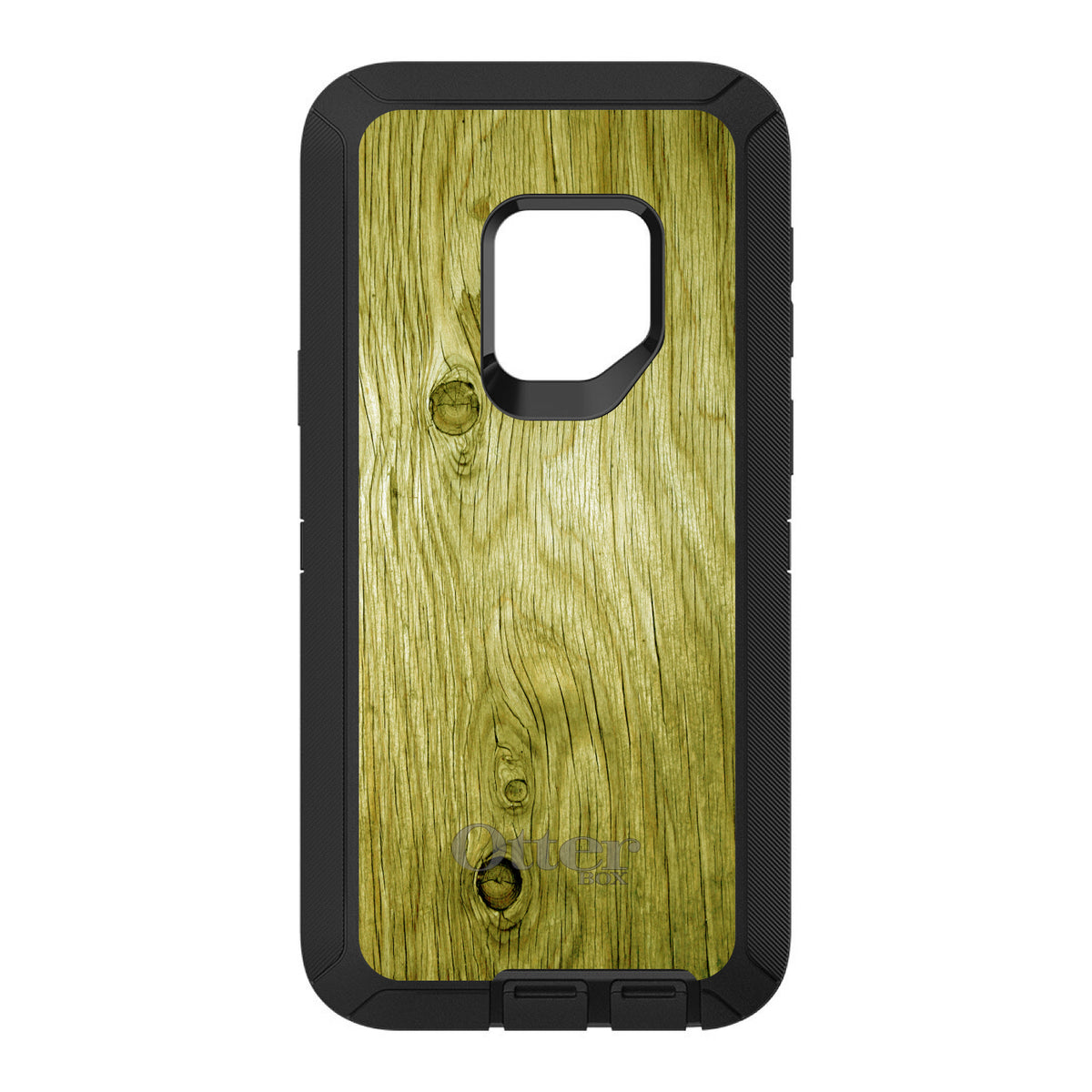Yellow Weathered Wood Grain Print OtterBox Defender Case for iPhone & Galaxy, view 11