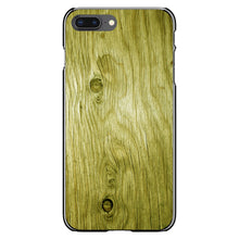 DistinctInk® Hard Plastic Snap-On Case for Apple iPhone or Samsung Galaxy - Yellow Weathered Wood Grain Print