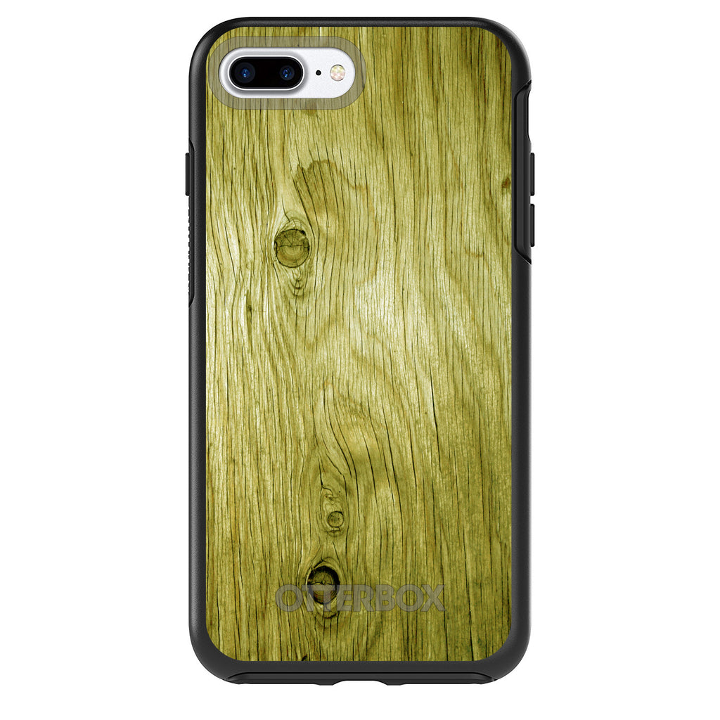 Yellow Weathered Wood Grain Print OtterBox Symmetry Case for iPhone & Galaxy, view 2