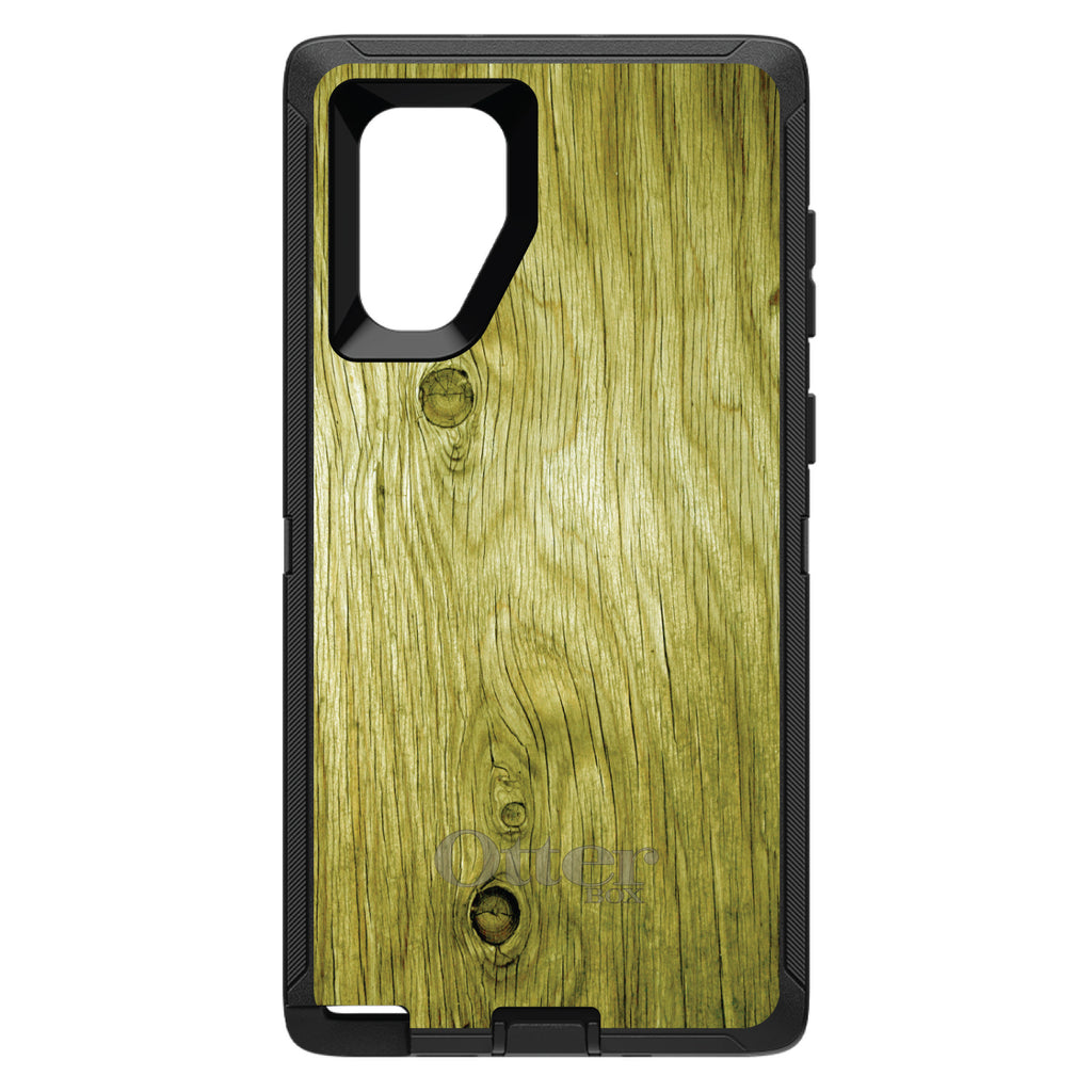 Yellow Weathered Wood Grain Print OtterBox Defender Case for iPhone & Galaxy, view 14