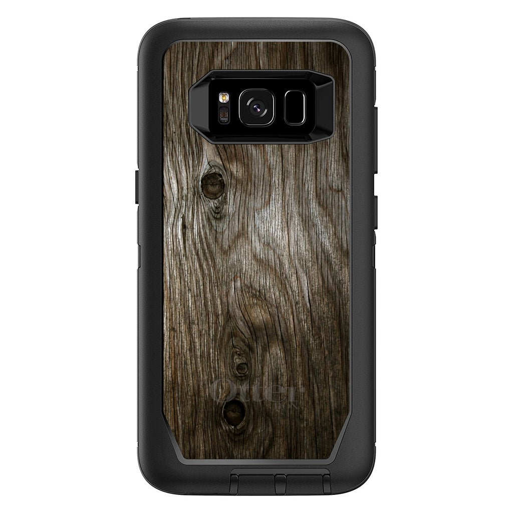Brown Weathered Wood Grain Print OtterBox Defender Case for iPhone & Galaxy, view 12