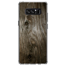 DistinctInk® Clear Shockproof Hybrid Case for Apple iPhone / Samsung Galaxy / Google Pixel - Brown Weathered Wood Grain Print