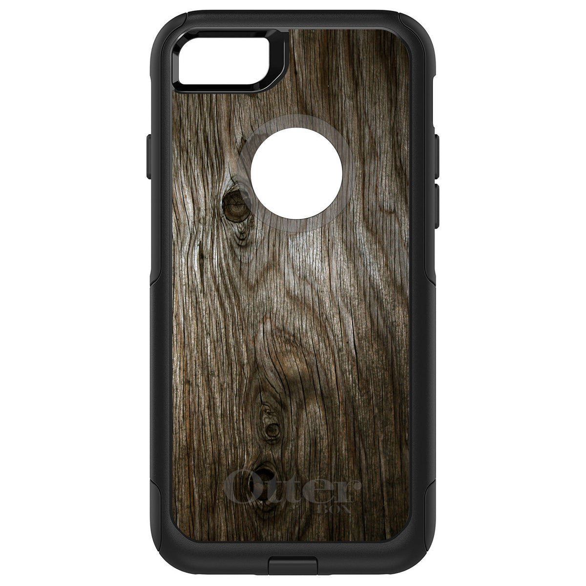 Brown Weathered Wood Grain Print OtterBox Commuter Case for iPhone & Galaxy