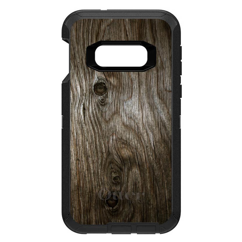 Brown Weathered Wood Grain Print OtterBox Defender Case for iPhone & Galaxy, view 10