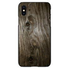 DistinctInk® Hard Plastic Snap-On Case for Apple iPhone or Samsung Galaxy - Brown Weathered Wood Grain Print