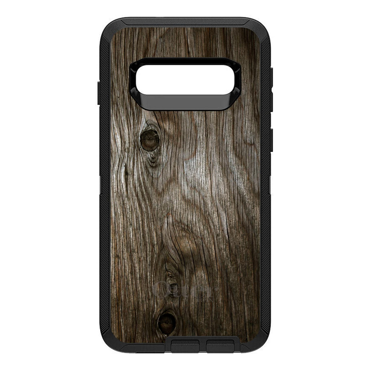 Brown Weathered Wood Grain Print OtterBox Defender Case for iPhone & Galaxy, view 9