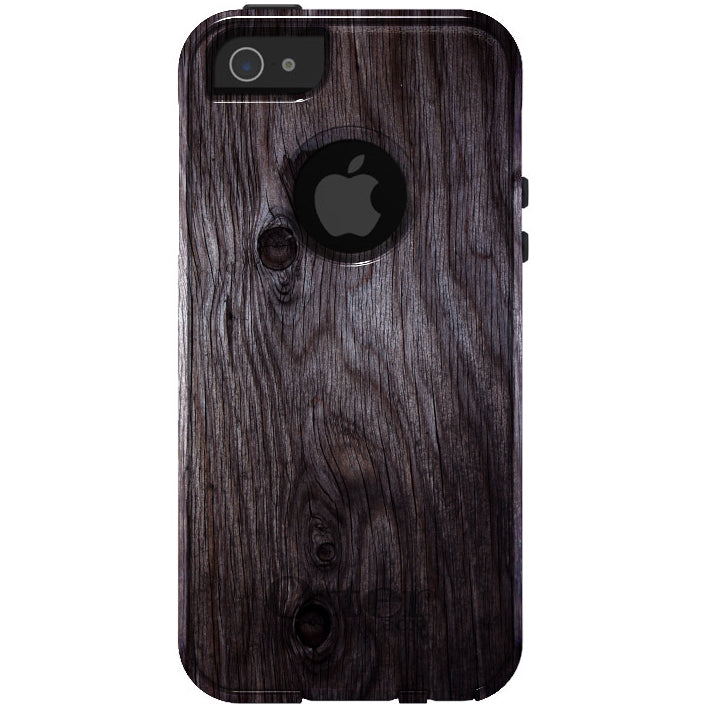 Brown Weathered Wood Grain Print OtterBox Commuter Case for iPhone & Galaxy, view 5