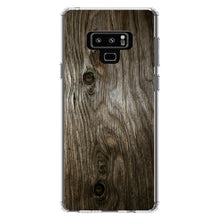 DistinctInk® Clear Shockproof Hybrid Case for Apple iPhone / Samsung Galaxy / Google Pixel - Brown Weathered Wood Grain Print