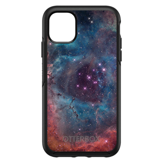DistinctInk™ OtterBox Symmetry Series Case for Apple iPhone / Samsung Galaxy / Google Pixel - Purple Blue Pink Rosette Nebula