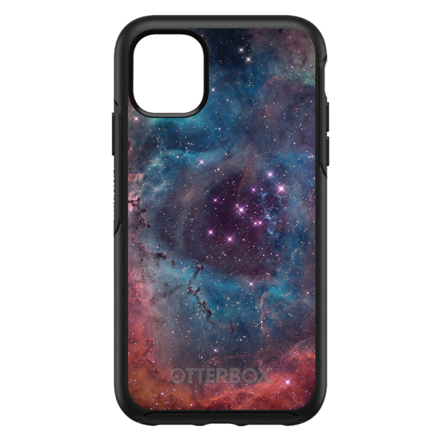 DistinctInk™ OtterBox Symmetry Series Case for Apple iPhone / Samsung Galaxy / Google Pixel - Purple Blue Pink Rosette Nebula