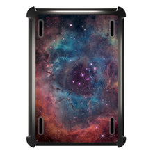 DistinctInk™ OtterBox Defender Series Case for Apple iPad / iPad Pro / iPad Air / iPad Mini - Purple Blue Pink Rosette Nebula