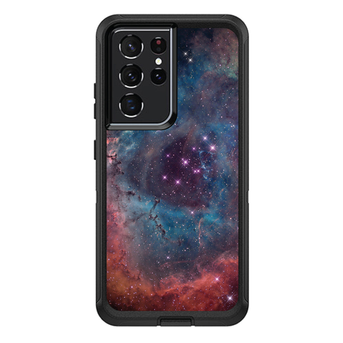Purple Blue Pink Rosette Nebula OtterBox Defender Case for iPhone & Galaxy, view 7