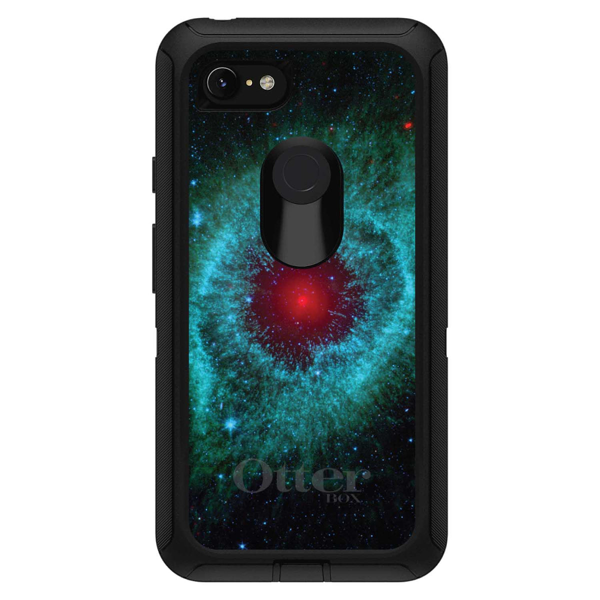 Blue Teal Black Helix Nebula OtterBox Defender Case for iPhone & Galaxy, view 18