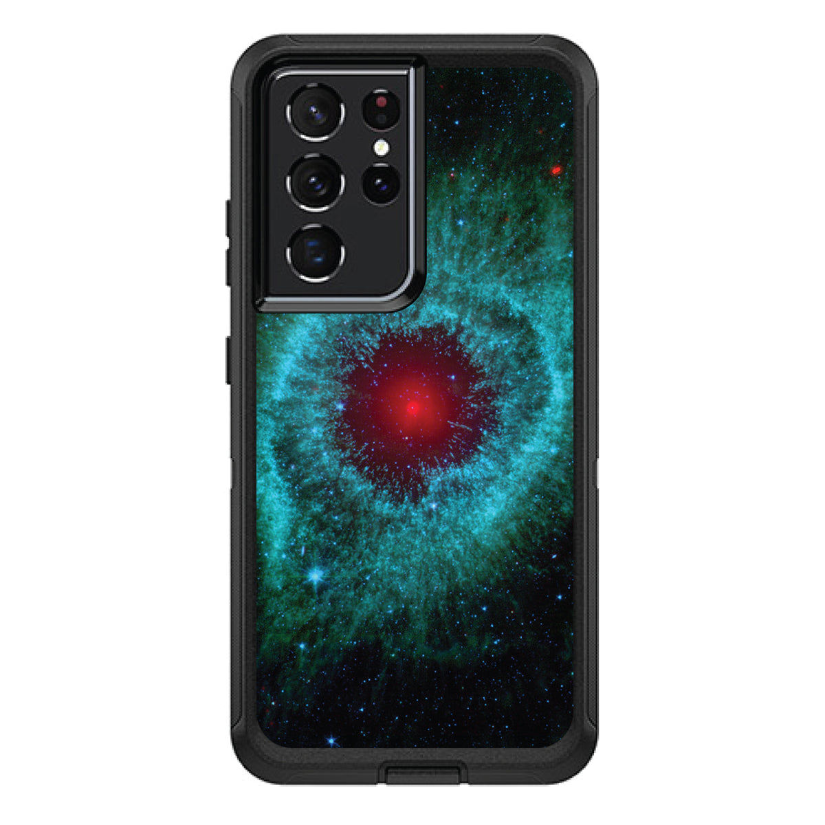 Blue Teal Black Helix Nebula OtterBox Defender Case for iPhone & Galaxy, view 7