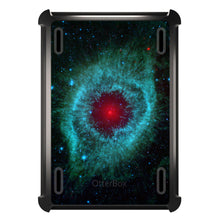 DistinctInk™ OtterBox Defender Series Case for Apple iPad / iPad Pro / iPad Air / iPad Mini - Blue Teal Black Helix Nebula